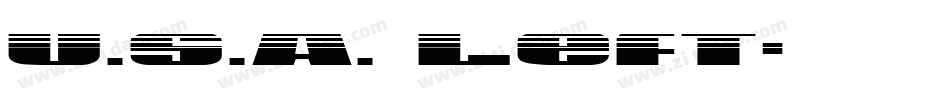 U.S.A. Left字体转换